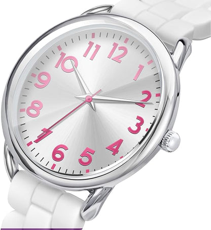 35MM Women's Watch Big Face Easy Reader Water Proof