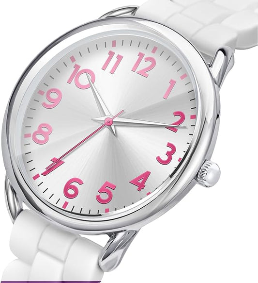 35MM Women's Watch Big Face Easy Reader Water Proof