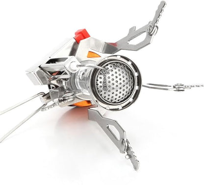 AOTU Portable Camping Stoves Backpacking Stove with Piezo Ignition Stable Support Wind-Resistance Camp Stove for Outdoor Camping Hiking Cooking