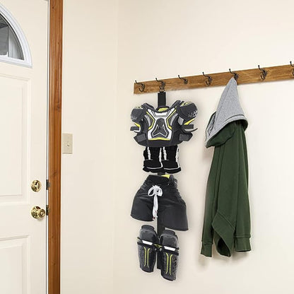 6pcs Hockey Hanger Portable Hanging Dryig Rack Hockey Gifts for Home and Outdoor Using in Ice Hockey Skating Football Camping Fishing 5 Hooks