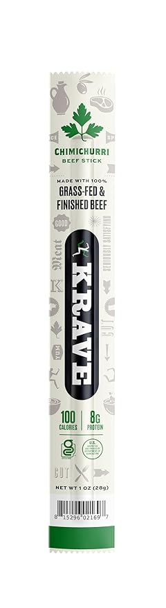Krave, Beef Sticks (1 Ounce Sticks, Pack of 10) - 100% Grass Fed Beef, 100 Calories Per Stick, Good Source of Protein (10 Pack, Variety)