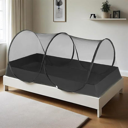 Mengersi Portable Mosquito Net Foldable Pop Up Tent for Twin Size Bed,Bed Canopy Mosquito Tent for Bed Camping Travel Patio,Free Installation