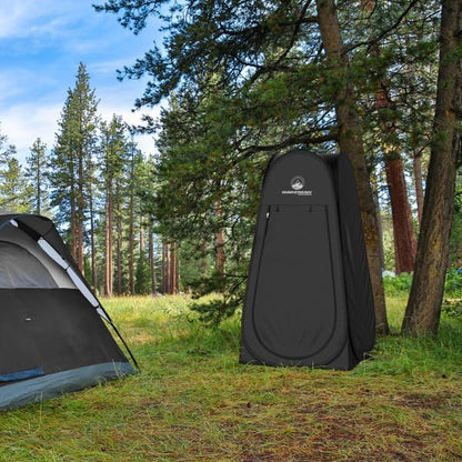Pop Up Pod - Privacy Shower Tent, Dressing Room, or Portable Toilet Stall with Carry Bag for Camping, Beach, or Tailgate by Wakeman Outdoors
