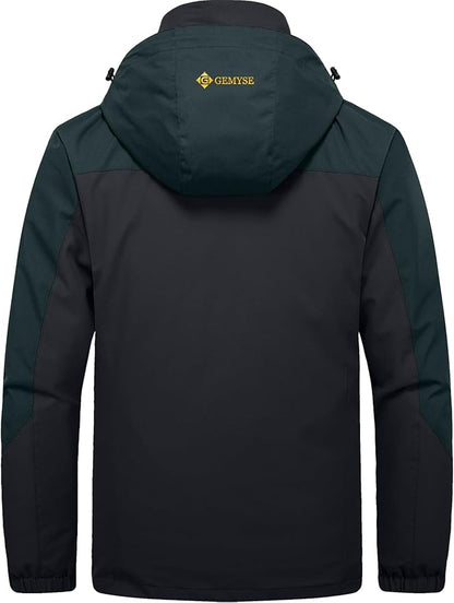 GEMYSE Men's Waterproof 3-in-1 Ski Snow Jacket Puffer Liner Insulated Winter Coat