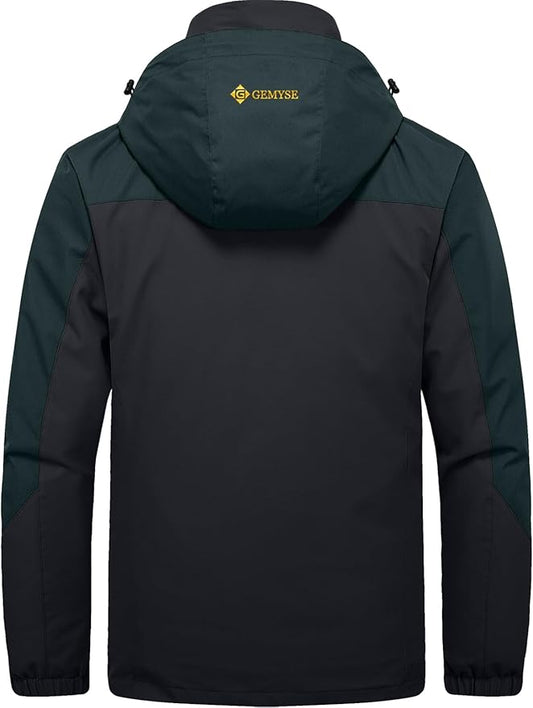 GEMYSE Men's Waterproof 3-in-1 Ski Snow Jacket Puffer Liner Insulated Winter Coat