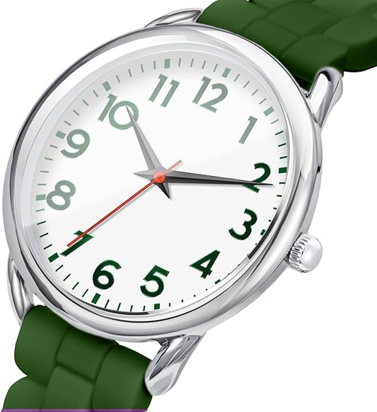 35MM Women's Watch Big Face Easy Reader Water Proof