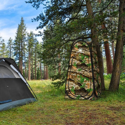 Pop Up Pod - Privacy Shower Tent, Dressing Room, or Portable Toilet Stall with Carry Bag for Camping, Beach, or Tailgate by Wakeman Outdoors