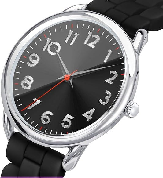 35MM Women's Watch Big Face Easy Reader Water Proof