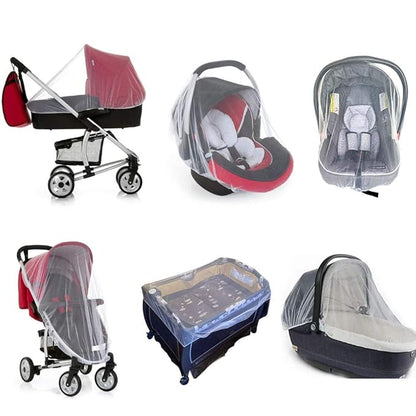 Mosquito Net for Stroller - 2 Pack Durable Baby Stroller Mosquito Net - Perfect Bug Net, Bassinets, Cradles, Playards, Pack N Plays and Portable Mini Crib (Pink) …