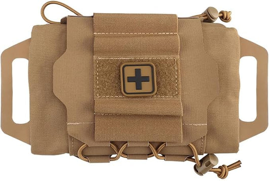 Tactical Medical Molle First Aid Pouch Two Piece System Micro Med kit Emergency Hunting Bag(Medium Size)