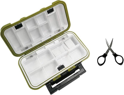 Waterproof Fishing Lure Box Spoon Hooks Baits Storage Tackle Box Containers for Casting Fishing Fly Fishing,Large/Medium/Small Lure Case