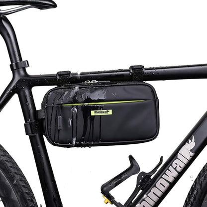 Rhinowalk Bike Handlebar Bag, Multifunctional Waterproof Mountain Bike Crossbar Front Bag Road Bike Basket Bicycle Frame Bag Waist Shoulder Bag Bicycle Bag Professional Cycling Accessories