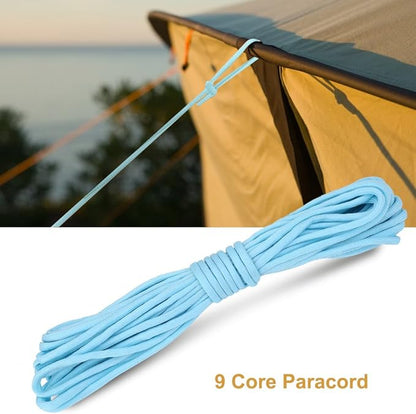 Luminous Rope, Parachute Cord in The Dark for Outdoor Camping(Blue)