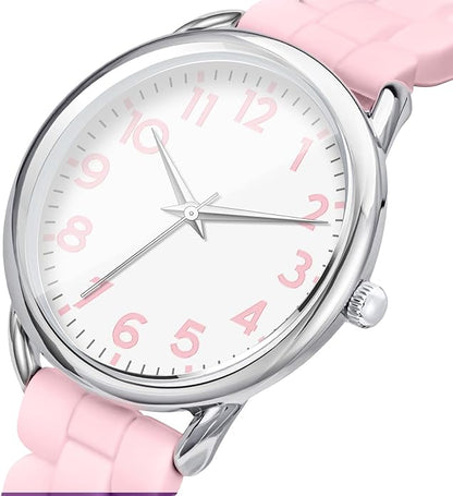 35MM Women's Watch Big Face Easy Reader Water Proof