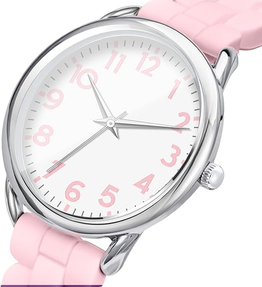35MM Women's Watch Big Face Easy Reader Water Proof