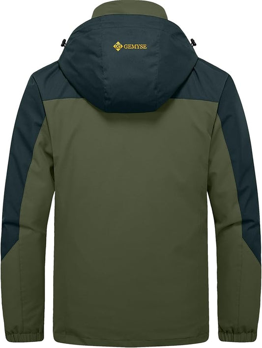 GEMYSE Men's Waterproof 3-in-1 Ski Snow Jacket Puffer Liner Insulated Winter Coat