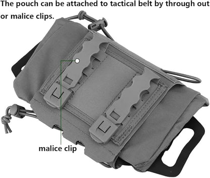 Tactical Medical Molle First Aid Pouch Two Piece System Micro Med kit Emergency Hunting Bag(Medium Size)