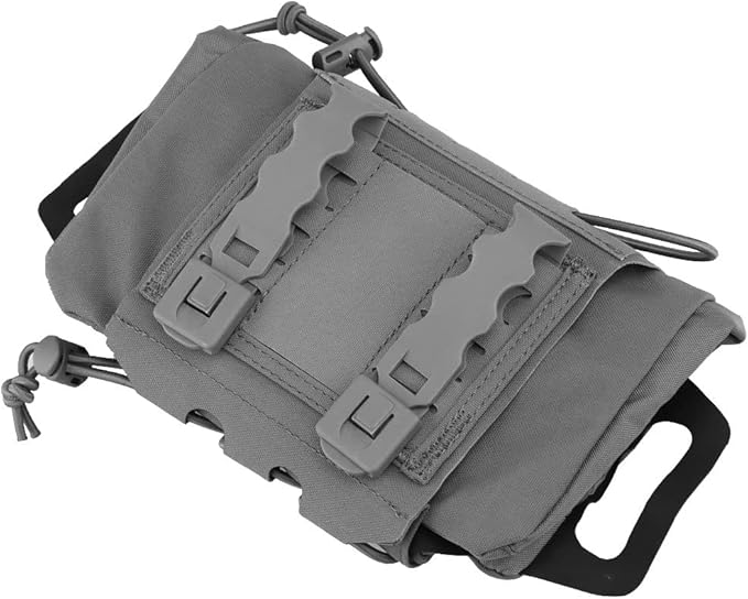 SABADO Rapid Deploy IFAK Pouch First Aid Kits Pack Tactical Two-piece System Medical Supply Holder Roll Carrier Hypalon Handle Outdoor Sport Hunting Bag Laminated Matting Fabric