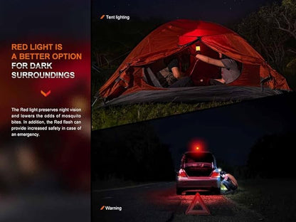 Fenix CL26R Pro Camping Lantern, White Marble, 650 lumens Bright, USB-C Rechargeable , Compact and Portable Perfect for Hurricane, Emergency, Hiking, Power Outage with LumenTac Organizer