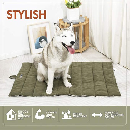 Outdoor Dog Bed, Waterproof, Washable, Large Size, Durable, Water Resistant, Portable and Camping Travel Pet Mat
