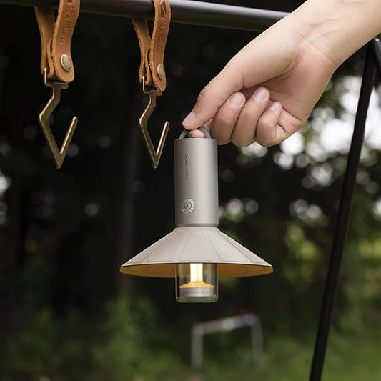 HOTO Outdoor Camping Flashlight Rechargeable, 3-in1 Camping Lantern 3200mAh, IP66 Water Resistant Camping Lamp Tent Lights with Hook, LED Flashlight for Camping, Outdoor, Emergency