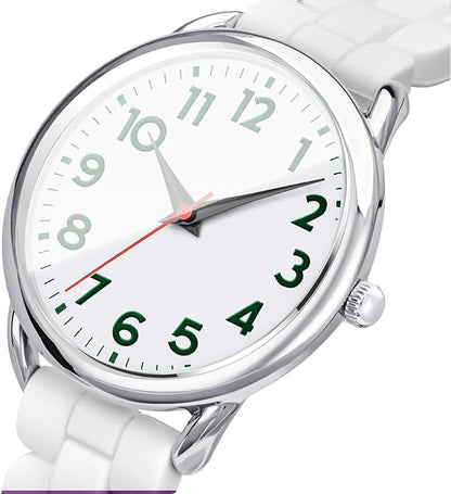 35MM Women's Watch Big Face Easy Reader Water Proof