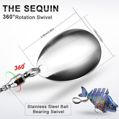 Crankbait Fishing Lure Pike Muskie Lures Lifelike Multi Jointed Swimbait Segement Hard Minnow Bait Treble Hook