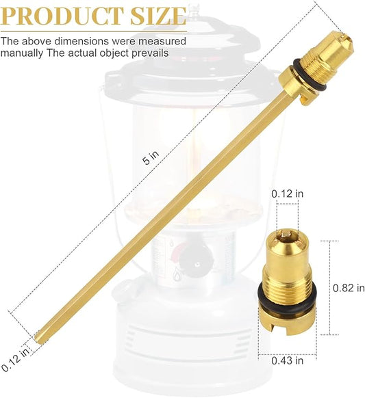 Check Valve and Air Stem Assembly Compatible with Coleman Stove Valve Part for Fuel Lantern or Stove - 1 Pcs