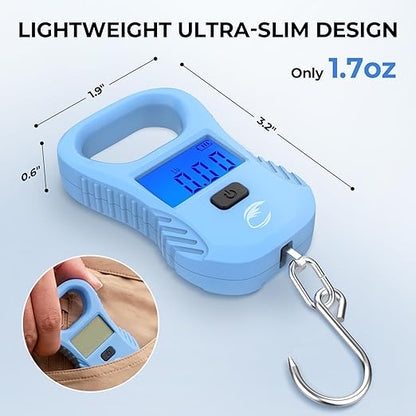 Calamus Lightweight Fish Scale & Lip Grip Combo, Rechargeable Digital Scale with USB Cable, 55lb Capacity, Lip Gripper with Soft Retractable and Detachable Measuring Tape, Fishing Gifts for Men