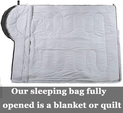 3-4 Season Sleeping Bag for Adults & Kids, Lightweight Warm Cold Weather Camping Bag with Waterproof Compression Sack – Portable for Hiking, Backpacking, Traveling & Outdoor Adventures