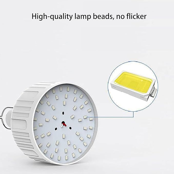 [800 Lumens] Rechargeable Camping Lantern , IPX7 Waterproof LED Emergency Light - 1200mAh Battery, USB Charging, 5 Light Modes for Tent/Hiking/Hurricane (20W)
