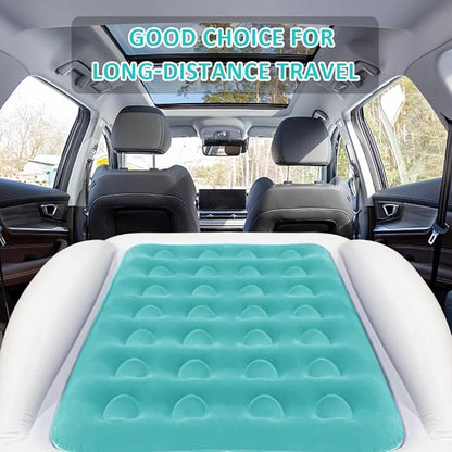 Inflatable Toddler Travel Bed with Sides Camping Air Mattress Idea for Outdoor Indoor Use (Green)