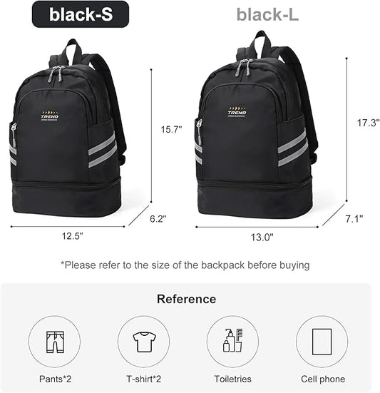 Coofay Gym Backpack for Women - Waterproof, Lightweight, Sports Travel Gym Bag with Shoe Compartment