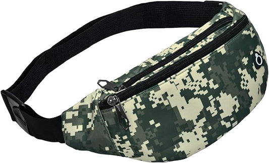 Fanny Pack for Men Women, Waterproof Sports Waist Bag Pack, Belt Bag for Travel Hiking Running
