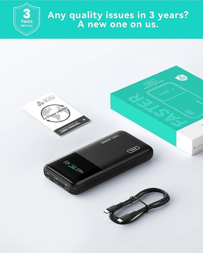 INIU 140W Power Bank, 27000mAh High Capacity Laptop Portable Charger, USB C in&Out Tablet Powerbank, Digital Display Phone Charger, Travel Charger Compatible with iPhone 17 16, iPad, MacBook, Laptop