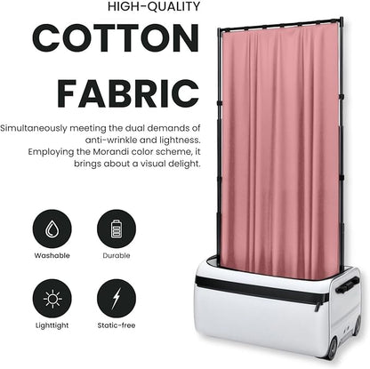 Privacy Curtain for Dance Bag, 59" x 31.5" Portable Dance Privacy Curtain, Dancer Accessories Privacy Partition Screen with Storage Bag,Backstage Changing Room Curtain for Competition & Rehearsal
