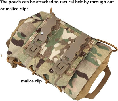 Tactical Medical Molle First Aid Pouch Two Piece System Micro Med kit Emergency Hunting Bag(Medium Size)