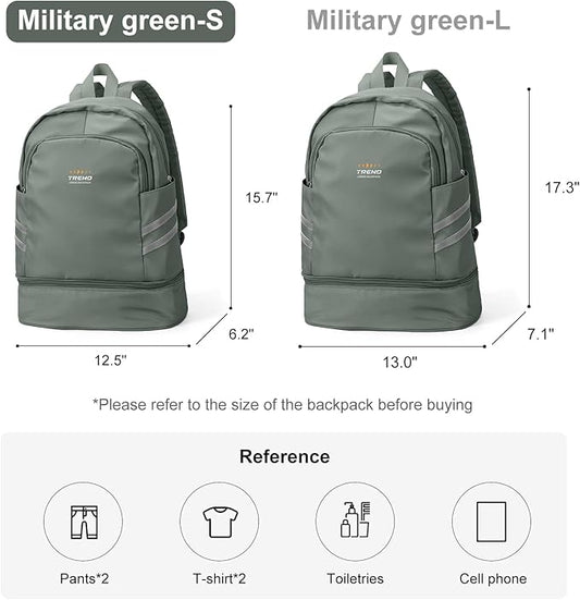 coofay Small Gym Backpack for Women Waterproof Backpack with Shoe Compartment Lightweight Travel Backpack Sports Backpack Large Gym Bag
