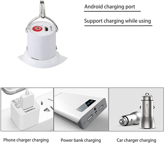 [1500 Lumens] Rechargeable Camping Lantern , IPX7 Waterproof LED Emergency Light - 3600mAh Battery, USB Charging, 5 Light Modes for Tent/Hiking/Hurricane (150W)
