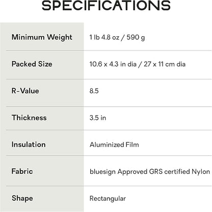 NEMO Equipment Tensor Extreme Conditions Sleeping Pad - Regular Wide (72"x25") - Black/Birch Bud/Citron