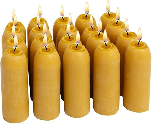 UCO 12-Hour Natural Beeswax Long-Burning Candles for UCO Candle Lanterns and Emergency Preparedness, Made in USA