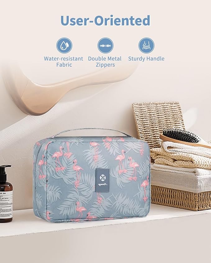 Narwey Hanging Travel Toiletry Bag Cosmetic Make up Organizer for Women and Girls Waterproof