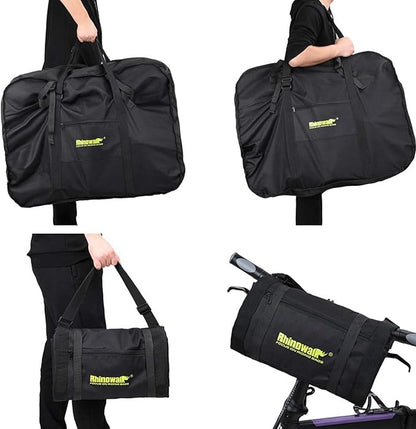 Rhinowalk 20/26inch Folding Bike Bag Waterproof Biycle Travel Case Carrying Case Outdoors Bike Transport Bag for Car Train Air Travel