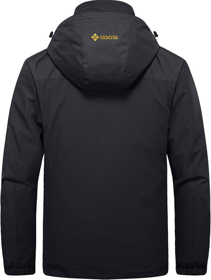 GEMYSE Men's Waterproof 3-in-1 Ski Snow Jacket Puffer Liner Insulated Winter Coat
