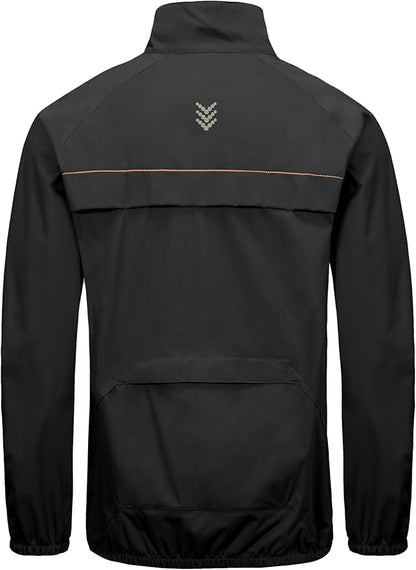 Little Donkey Andy Men's Cycling Jacket, Waterproof Lightweight Windbreaker, Packable