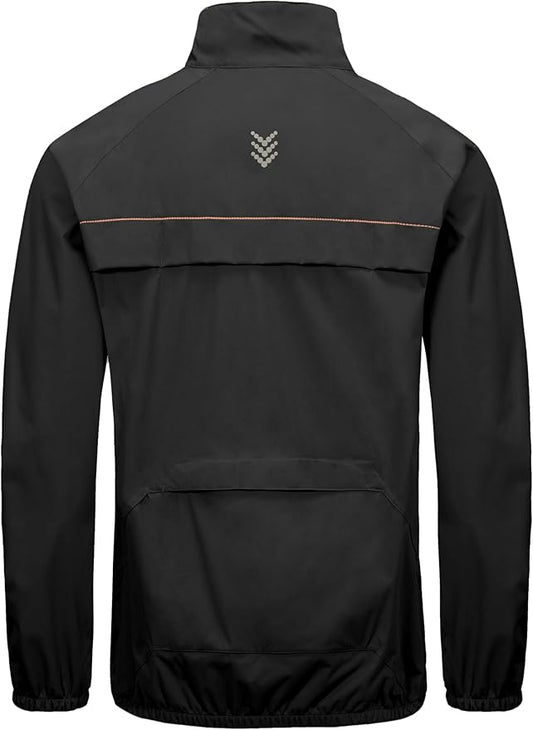 Little Donkey Andy Men's Cycling Jacket, Waterproof Lightweight Windbreaker, Packable