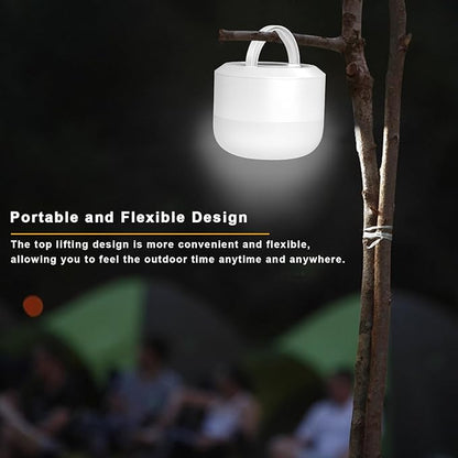 Outdoor Camping Light Portable Tent Light, 4000 mAh Charger Camping Light, Signal Light, Flashlight Light, Hurricane Emergency Light, Power Outage, Home, Hiking (White)