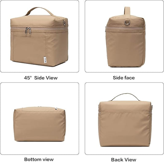 NOL Natural Organic Lifestyle Insulated Lunch Bags for Women Cooler Bag Lightweight Nylon Waterproof Lunch Box For Work