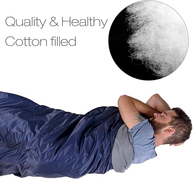 Naturehike Lightweight Compact Sleeping Bag, Envelope Ultralight Backpacking Sleeping Bag Portable, Waterproof, Comfort with Compression Sack for Cold&Warm, Camping, Traveling, Hiking