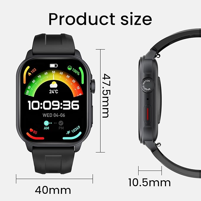 Smart Watch For Men Women: 1.96" AMOLED Touchscreen,GPS Tracker,Waterproof Make/Answer Call Smart Watches,Sleep & Activity Tracking,multiple Sport Modes,Digital Running Watches for iPhone Android iOS